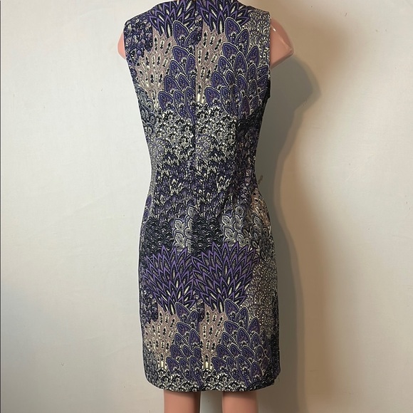 CONNECTED Women’s Paisley Floral Print Sleeveless Sheath Dress Sz 10 - Picture 8 of 11